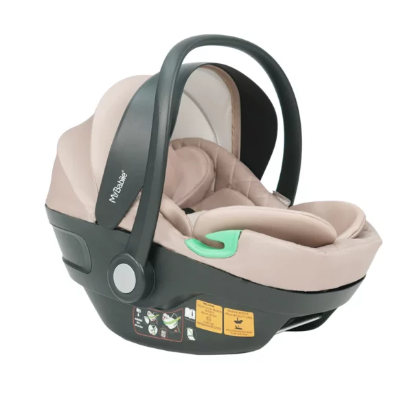 MB250i Billie Faiers Oatmeal Herringbone iSize Travel System - Image 5