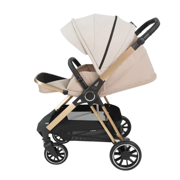MB250i Billie Faiers Oatmeal Herringbone iSize Travel System - Image 7