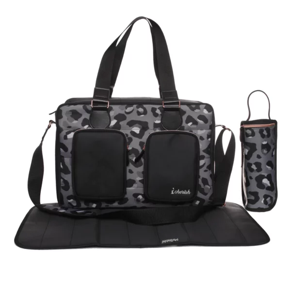 Dani Dyer Black Leopard Deluxe Changing Bag - Image 2