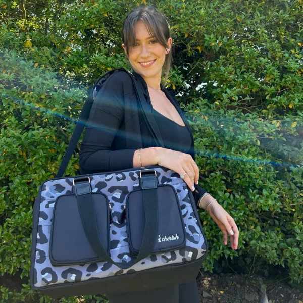 Dani Dyer Black Leopard Deluxe Changing Bag - Image 7