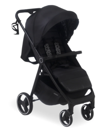 MB160 Dani Dyer Black Leopard Pushchair