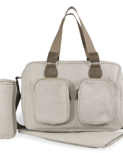 Billie Faiers Oatmeal Herringbone Deluxe Changing Bag