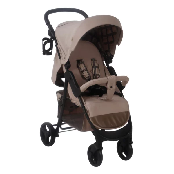 MB30 Dani Dyer Taupe Plaid Pushchair