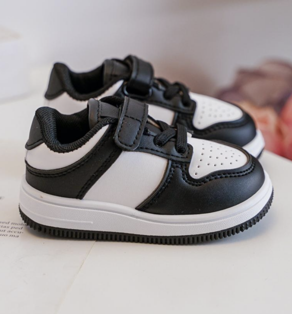 Itty Bitty Black & White Panda Trainers - Image 3