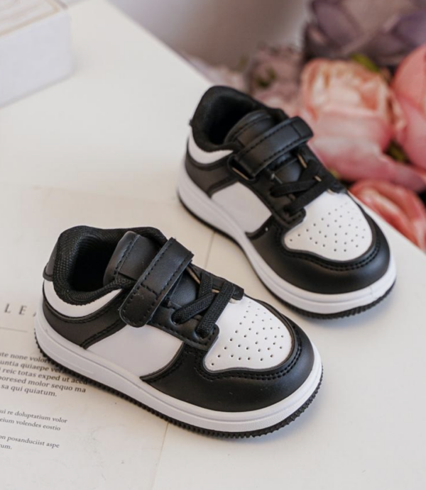 Itty Bitty Black & White Panda Trainers - Image 4