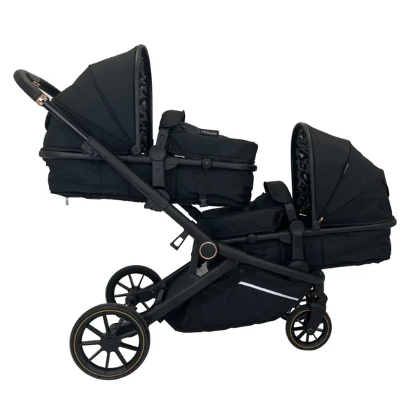 MB33 Dani Dyer Black Leopard Tandem Pushchair