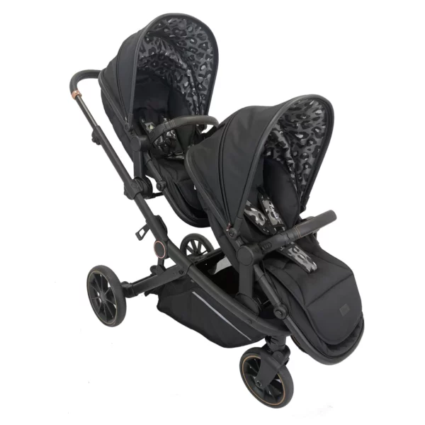 MB33 Dani Dyer Black Leopard Tandem Pushchair