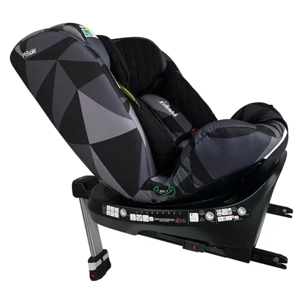 Dani Dyer iSize Black Geo Spin Car Seat (40-150cm)