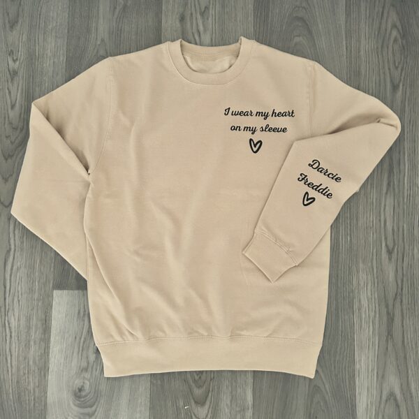 Itty Bitty Women's Oversized Heart On My Sleeve Sweatshirt - Image 2