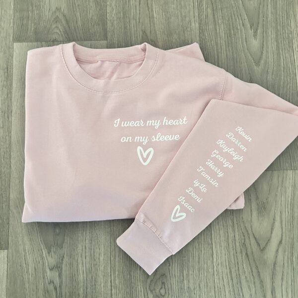Itty Bitty Women's Oversized Heart On My Sleeve Sweatshirt