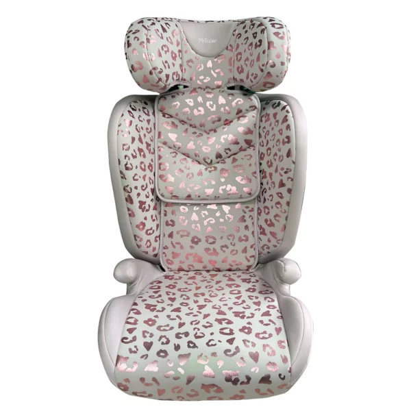 MBCS23 i-Size (100-150cm) High Back Booster Car Seat - Katie Piper Blush Leopard - Image 6
