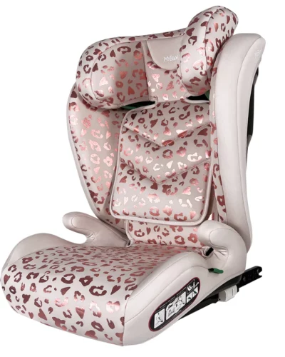 MBCS23 i-Size (100-150cm) High Back Booster Car Seat - Katie Piper Blush Leopard