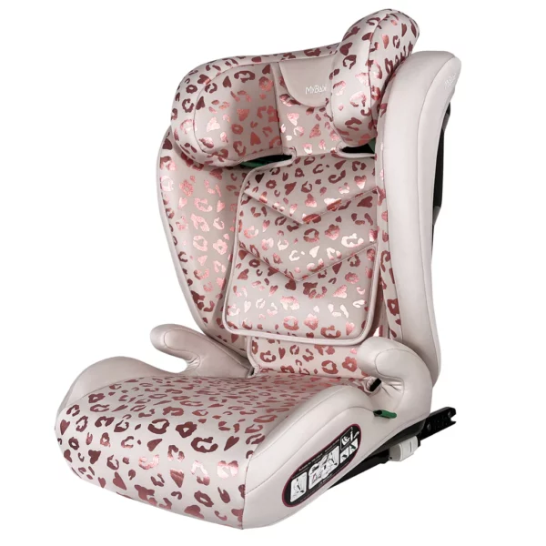 MBCS23 i-Size (100-150cm) High Back Booster Car Seat - Katie Piper Blush Leopard