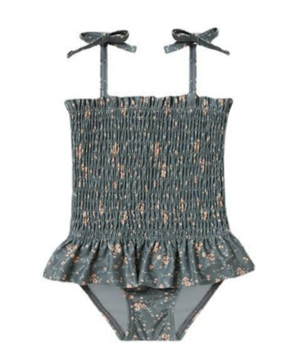 Itty Bitty Teal Ruched Tie Swimsuit