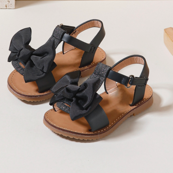 Itty Bitty Black Bora Bora Bow Sandals - Image 3