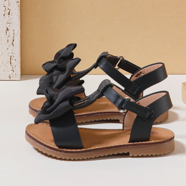 Itty Bitty Black Bora Bora Bow Sandals - Image 5