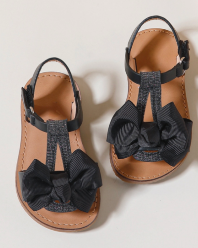 Itty Bitty Black Bora Bora Bow Sandals