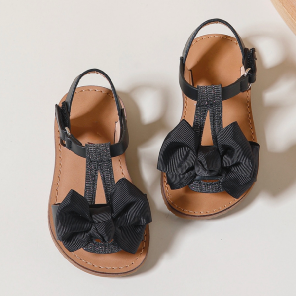 Itty Bitty Black Bora Bora Bow Sandals