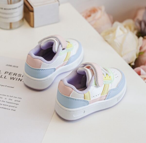 Itty Bitty White Multi Coloured Detail Trainers - Image 5