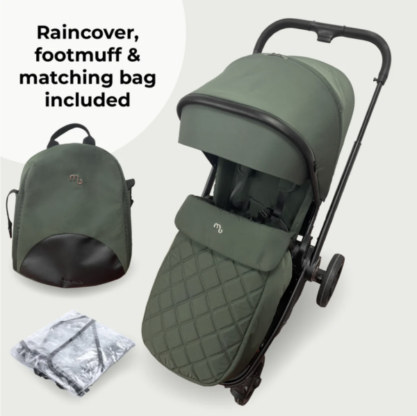 MB450i 3-in-1 Travel System with i-Size Car Seat - Forest Green - Image 3