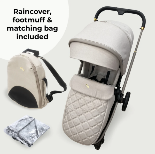 MB450i 3-in-1 Travel System with i-Size Car Seat - Ivory - Image 3