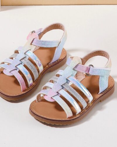 Itty Bitty Rainbow Multi Strap Sandals