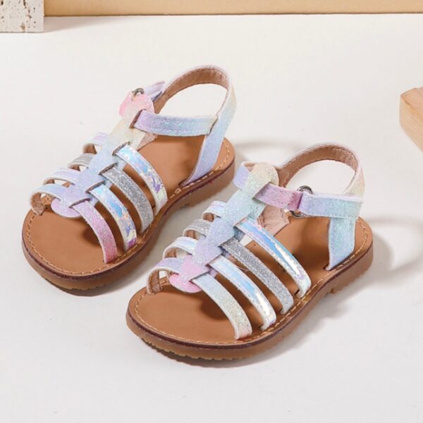 Itty Bitty Rainbow Multi Strap Sandals
