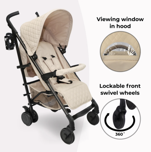 MB51 Stroller - Dani Dyer Quilted Sand - Image 6