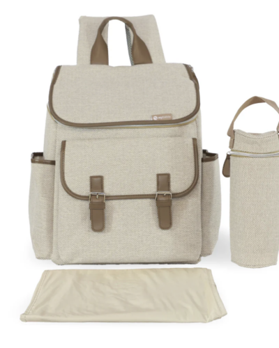 Backpack Changing Bag (Oatmeal Herringbone)