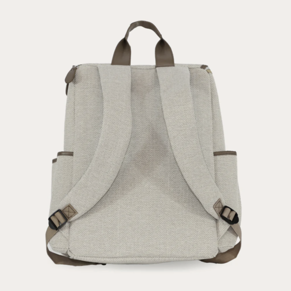 Backpack Changing Bag (Oatmeal Herringbone) - Image 2