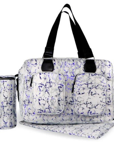 Deluxe Changing Bag (Dani Dyer Metallic Blue Marble)