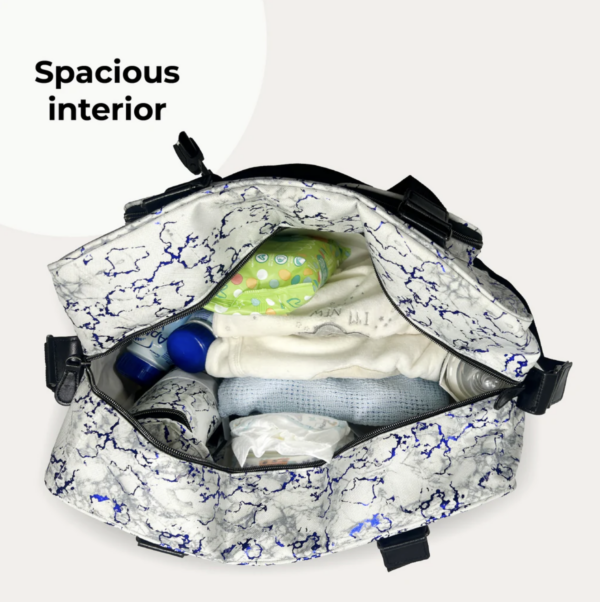 Deluxe Changing Bag (Dani Dyer Metallic Blue Marble) - Image 8