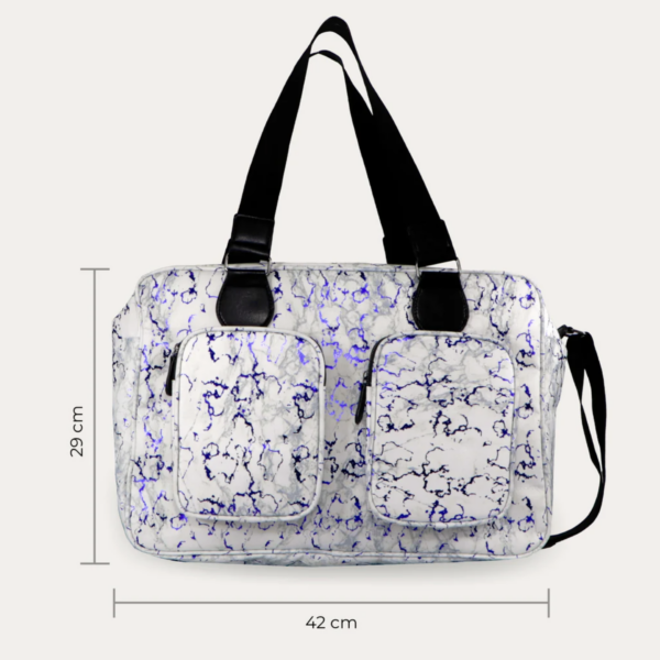 Deluxe Changing Bag (Dani Dyer Metallic Blue Marble) - Image 3