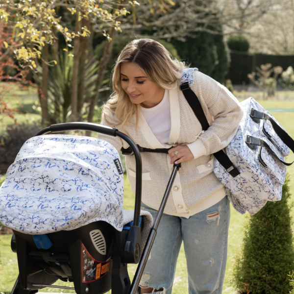 Deluxe Changing Bag (Dani Dyer Metallic Blue Marble) - Image 5