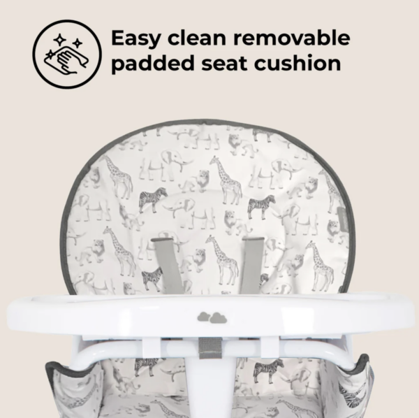 MBHC1 Compact Highchair - Samantha Faiers Safari - Image 3