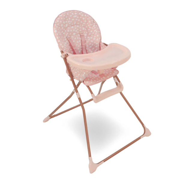 MBHC1 Compact Highchair - Pink Dalmatian