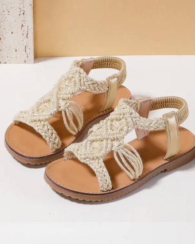 Itty Bitty Gold Dreamcatcher Sandals