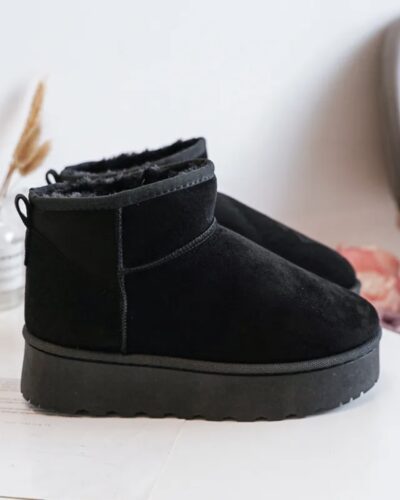 Itty Bitty Black Classic Mini Platform Snuggle Boots