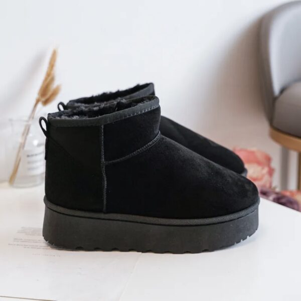 Itty Bitty Black Classic Mini Platform Snuggle Boots