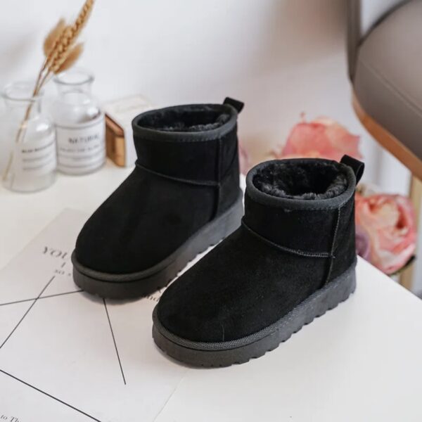 Itty Bitty Black Classic Mini Platform Snuggle Boots - Image 4