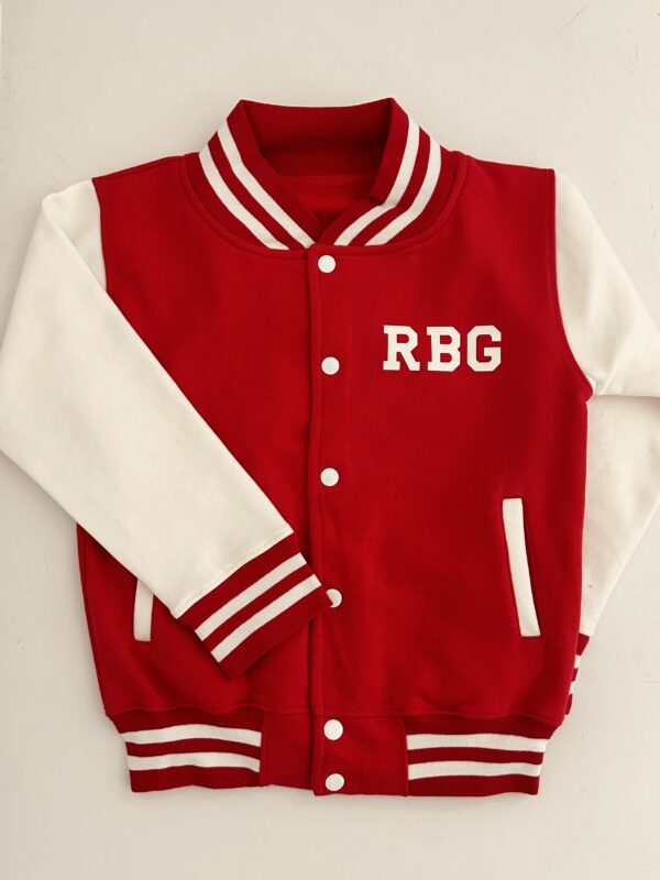 Itty Bitty Red Personalised Varsity Jacket