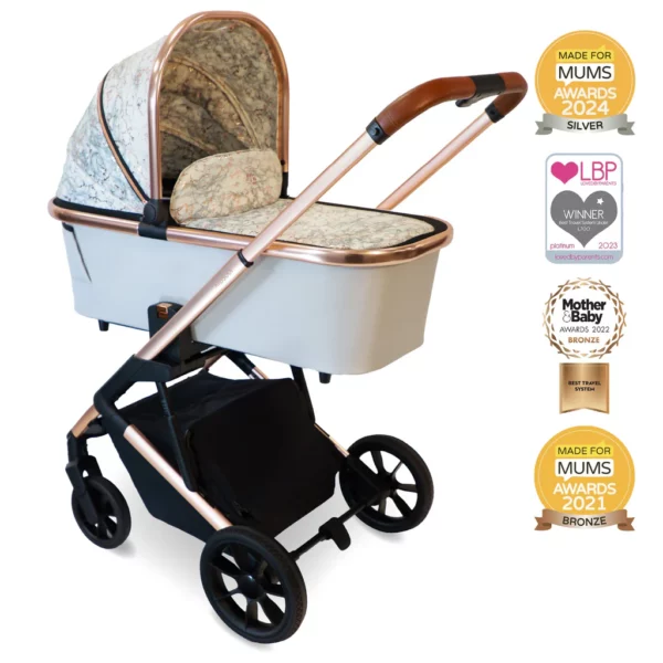 MB500 3-in-1 Travel System with Base - Rose Gold Stone - Image 10