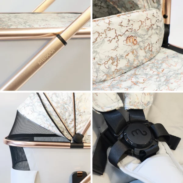 MB500 3-in-1 Travel System with Base - Rose Gold Stone - Image 11