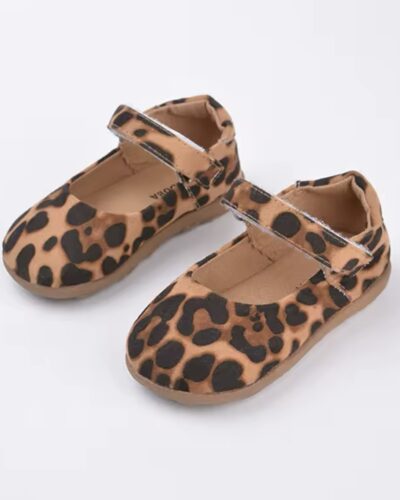 Itty Bitty Leopard Print Mary Jane Pumps