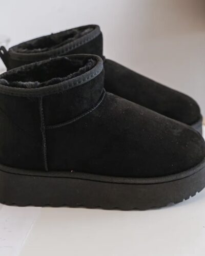Itty Bitty Women's Black Dipper Chunky Boots