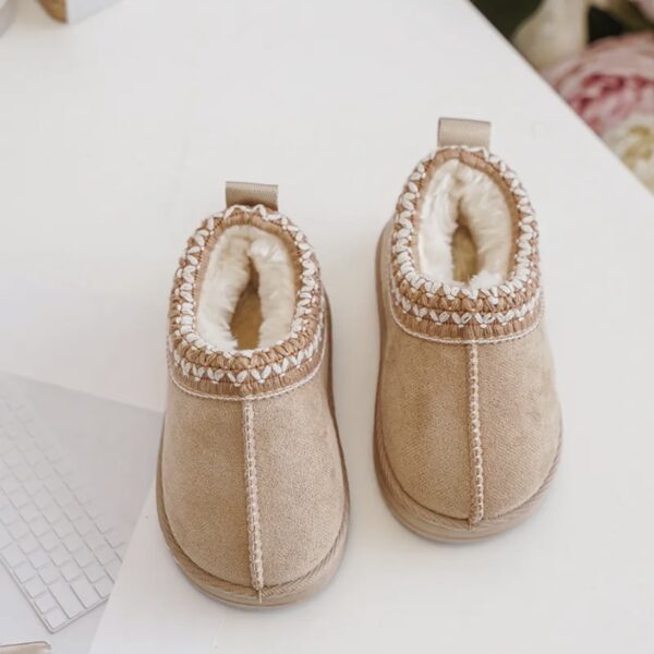 Itty Bitty Tazz Beige Clogs - Image 4