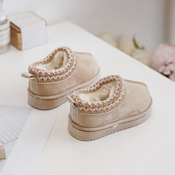 Itty Bitty Tazz Beige Clogs - Image 3