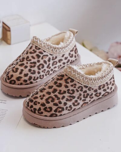 Itty Bitty Tazz Leopard Print Clogs boots