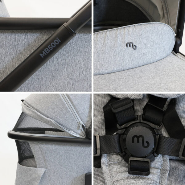 MB500 3-in-1 Travel System - Moon Grey - Image 3