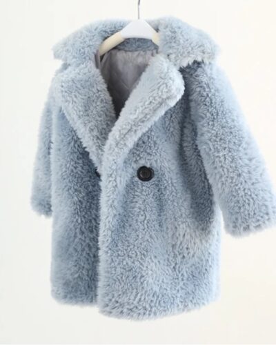 Itty Bitty Blue Teddy Winter Coat